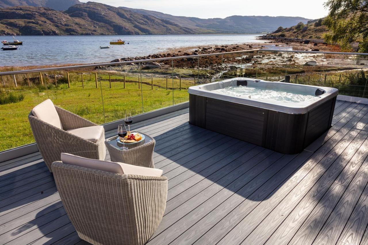 Birches Lodge With Hot Tub Dundonnell Экстерьер фото