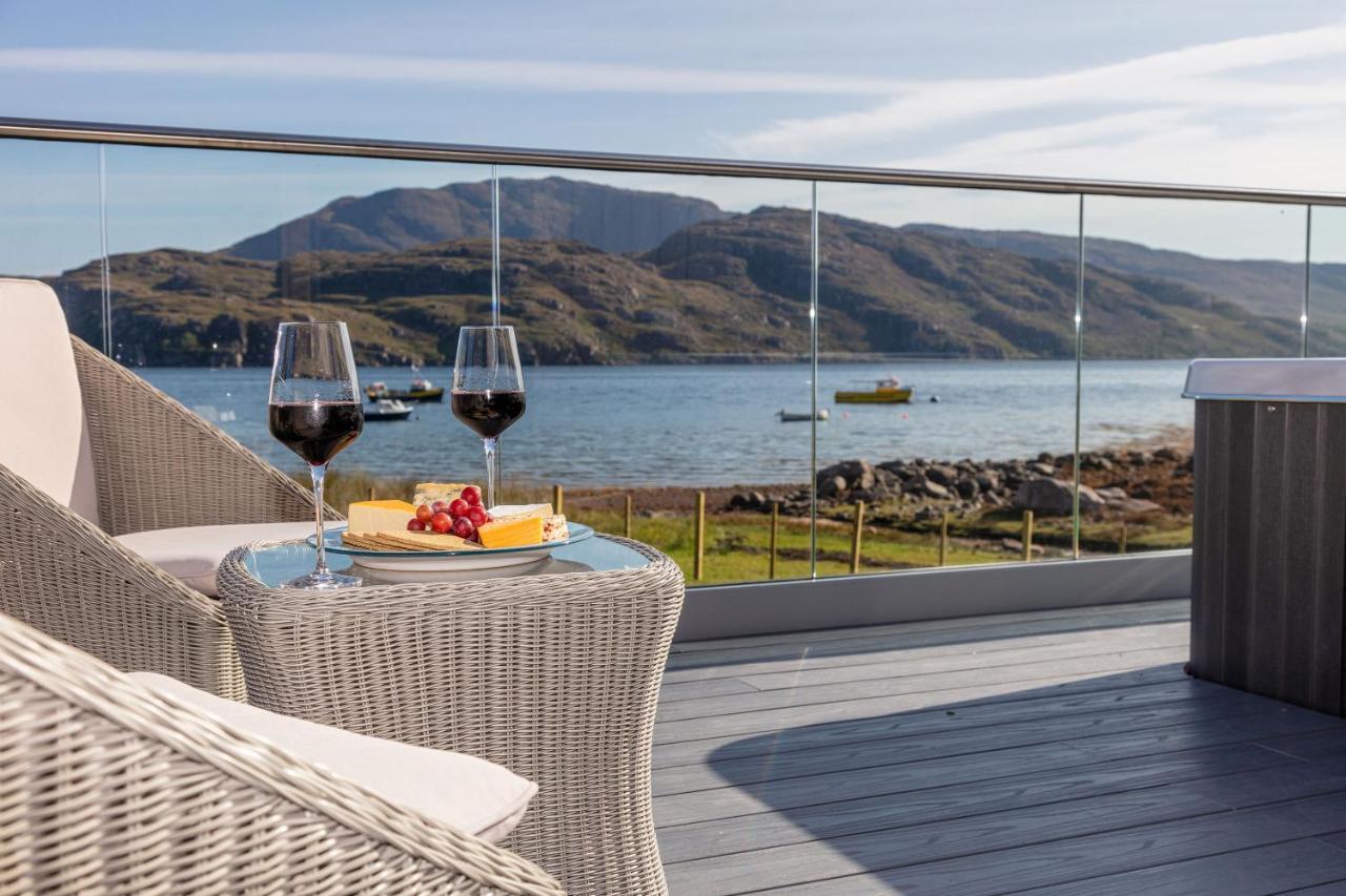 Birches Lodge With Hot Tub Dundonnell Экстерьер фото